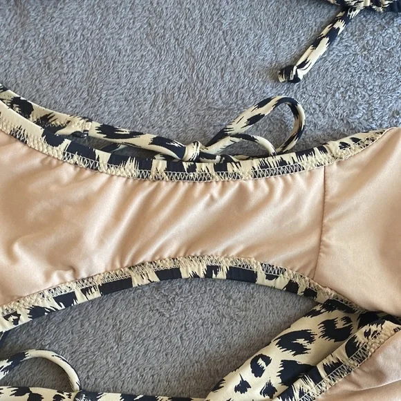 J. Crew Animal Print Two Piece Swimsuit - Picture 4 of 8